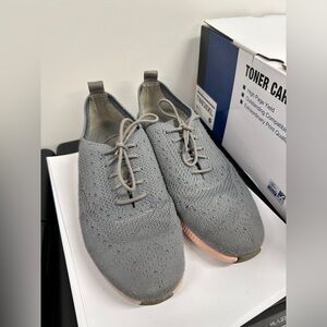 Cole Haan Women's Grey Zerogrand Oxford Lace Sneakers SZ 7.5B